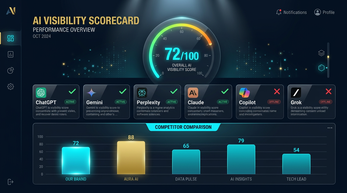 DeepPlumbing AIR Scorecard showing a score across six AI engines